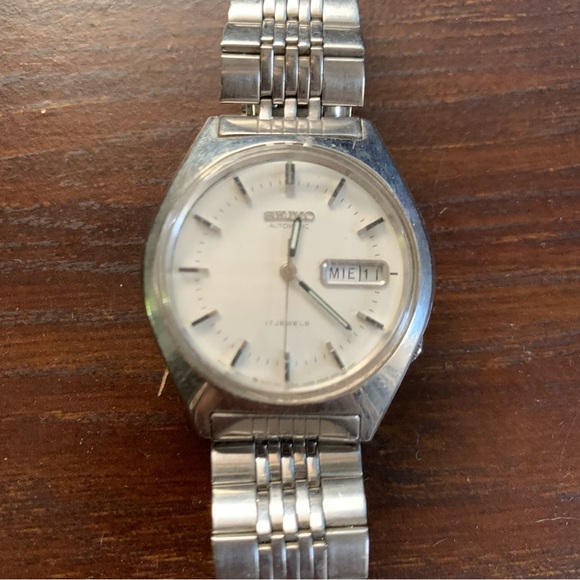 SEIKO WATCH Men’s Women’s Silver and White Face Plate - Picture 3 of 7